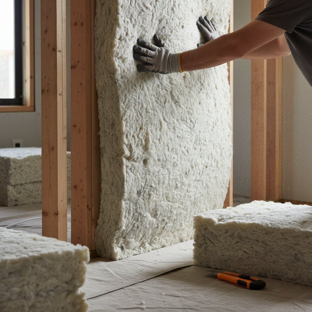 Completed soundproofing project